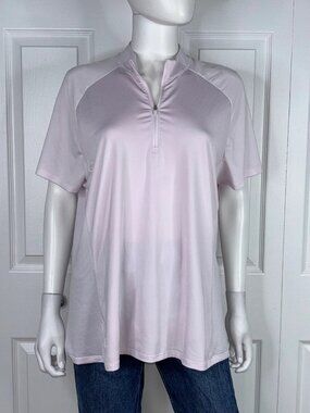 ADIDAS women's 1/4 zip t-shirt XL